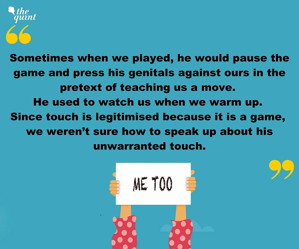 An allegation by a former student.