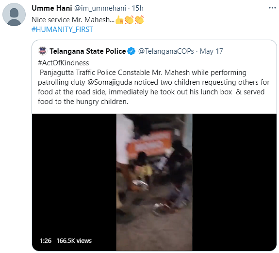 Hyderabad Cop Offers Lunch Box to Homeless Children in Viral Video