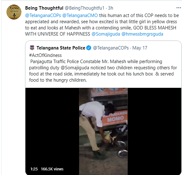 Hyderabad Cop Offers Lunch Box to Homeless Children in Viral Video