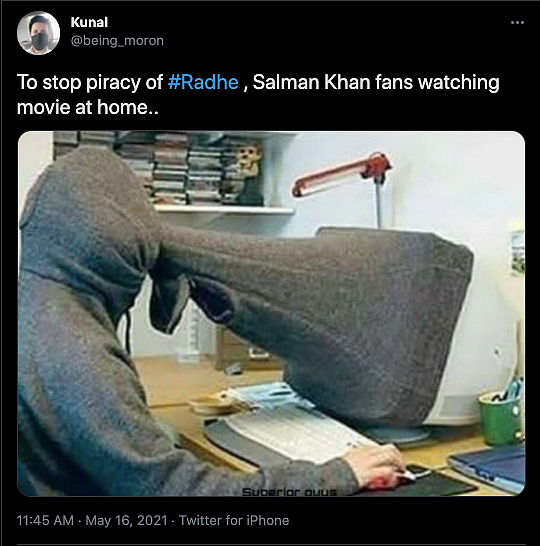 Salman Khan Warns Against Piracy of ‘Radhe’, Gets Trolled