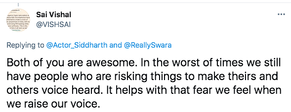 Siddharth & Swara engage in a fun exchange on Twitter. 