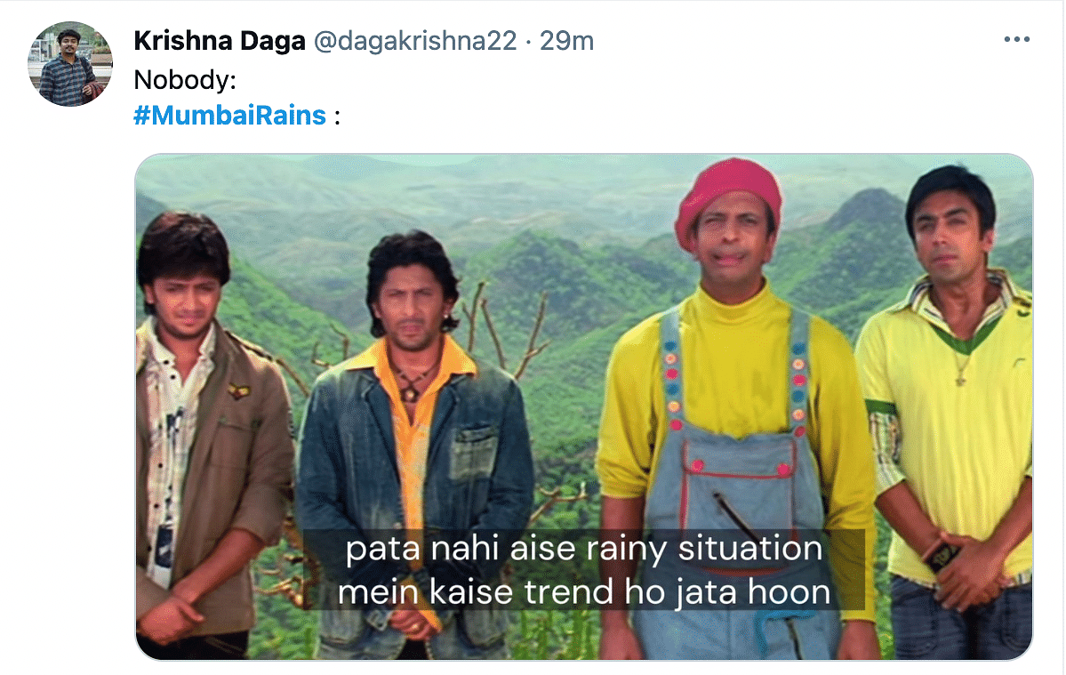 #MumbaiRains started trending on Twitter as the city saw its first rains of the season.