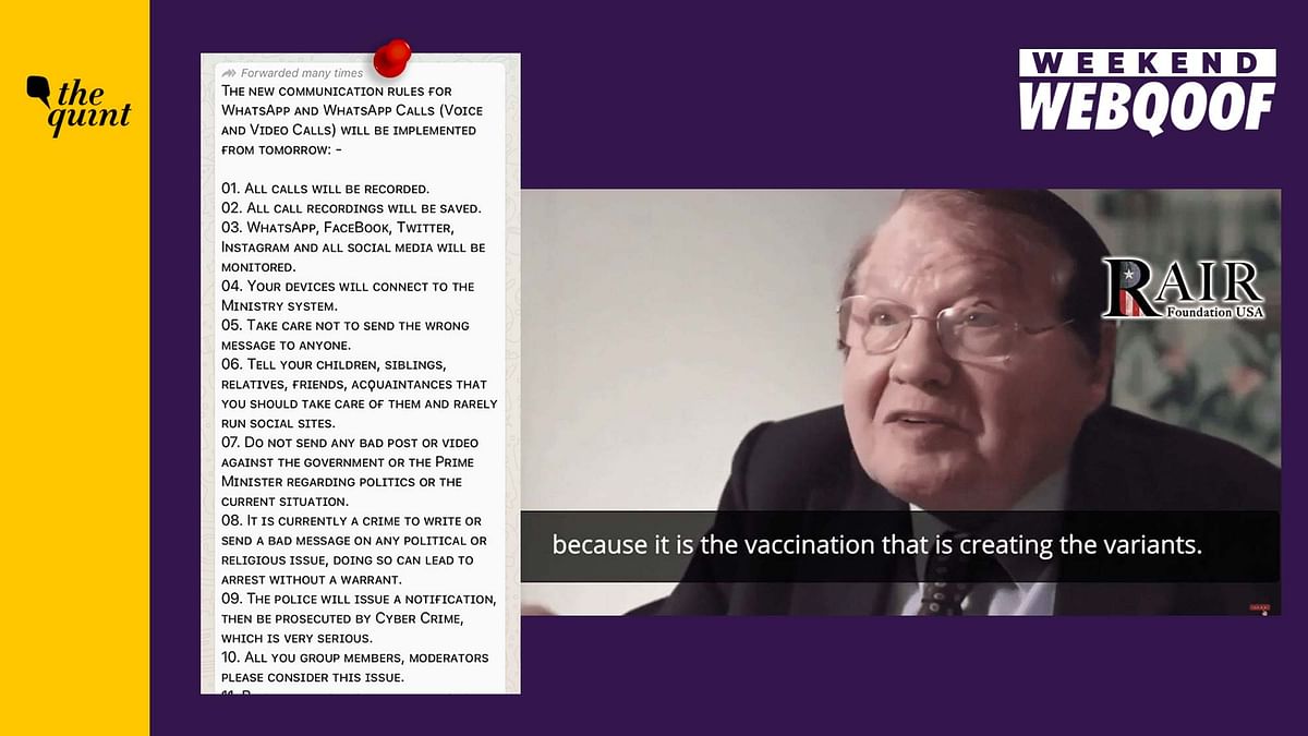 WebQoof Recap: French Virologist’s Claims on Vaccines & More