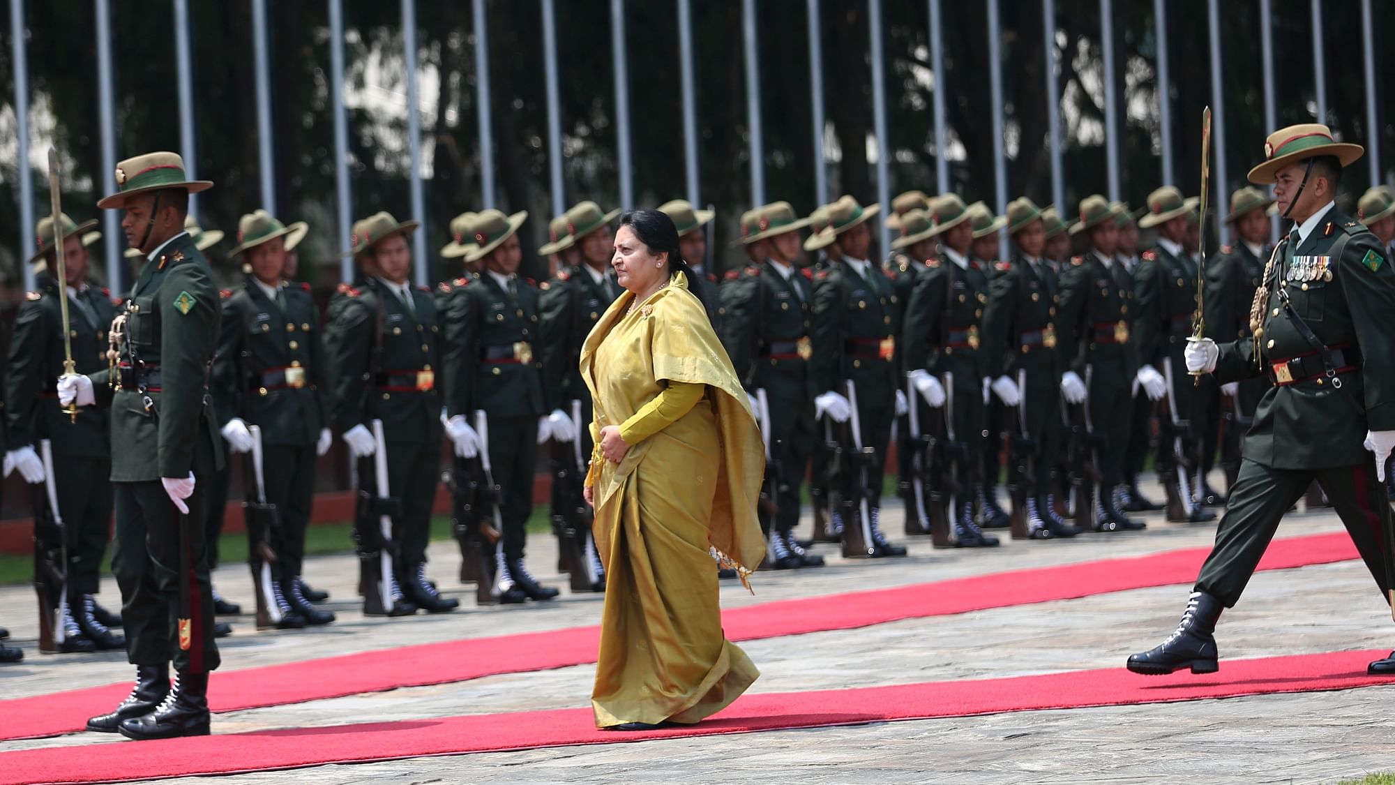 Nepal President Bidya Devi Bhandari.