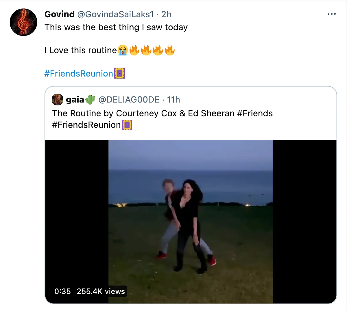 Ed Sheeran Recreated the Friends Routine and Twitter Is All for It
