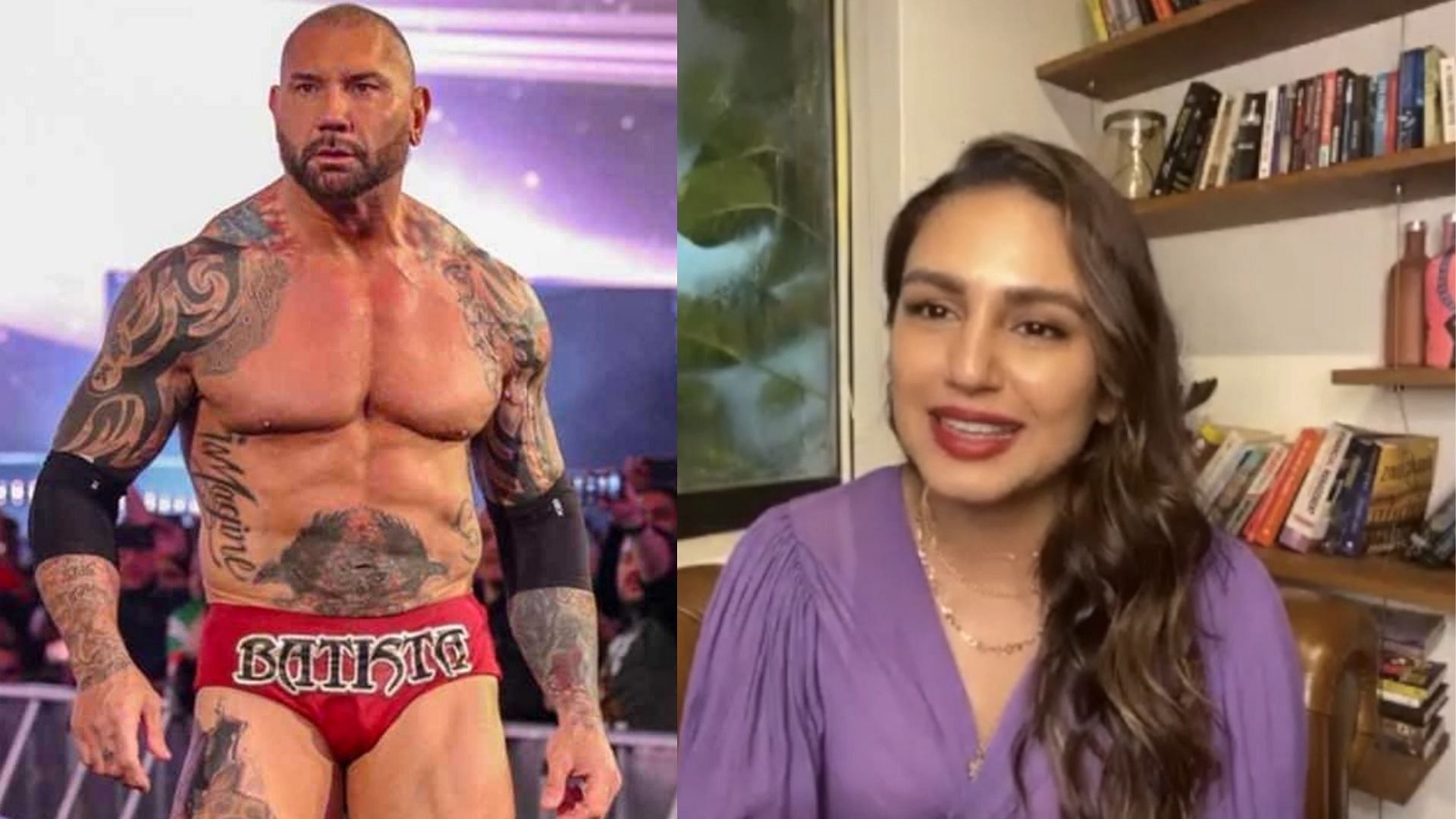 Huma Qureshi appears along with Dave Bautista in <i>Army of the Dead.</i>
