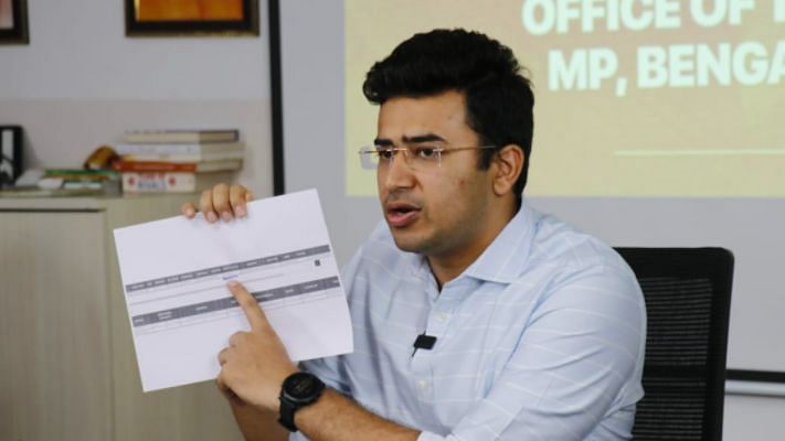 Bengaluru South BJP MP Tejasvi Surya, on Monday, 10 May, claimed he had “nothing to apologise for” and, in a video that has since gone viral, appeared uncomfortable with reporters’ questions on why he singled out 16 Muslim individuals among the 200 plus BBMP staffers.
