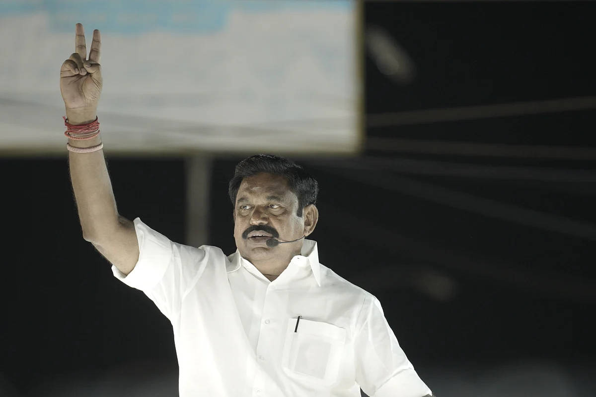 Edappadi Palaniswamy campaigning for 2021 elections.