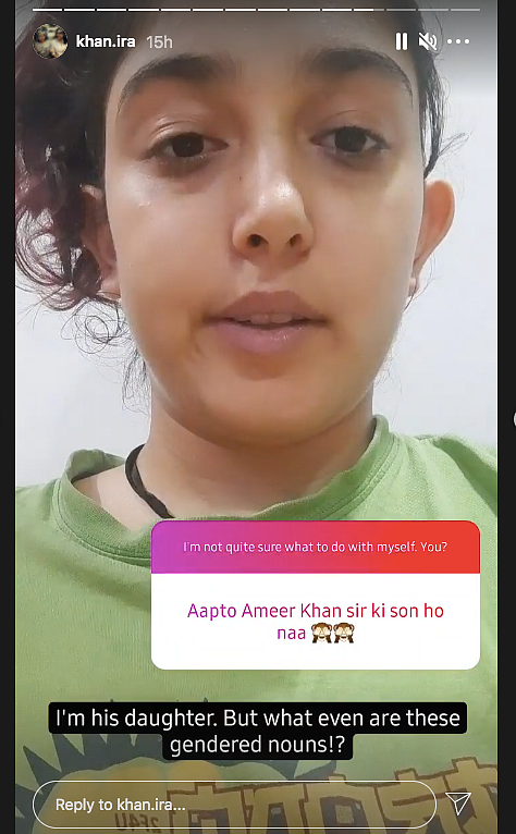 Ira Khan Reacts to Being Called 'Aamir Khan's Son'