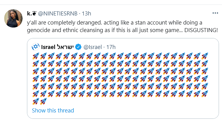 Deranged, Vile: Twitter on Israel's Post Following Gaza Air Strike