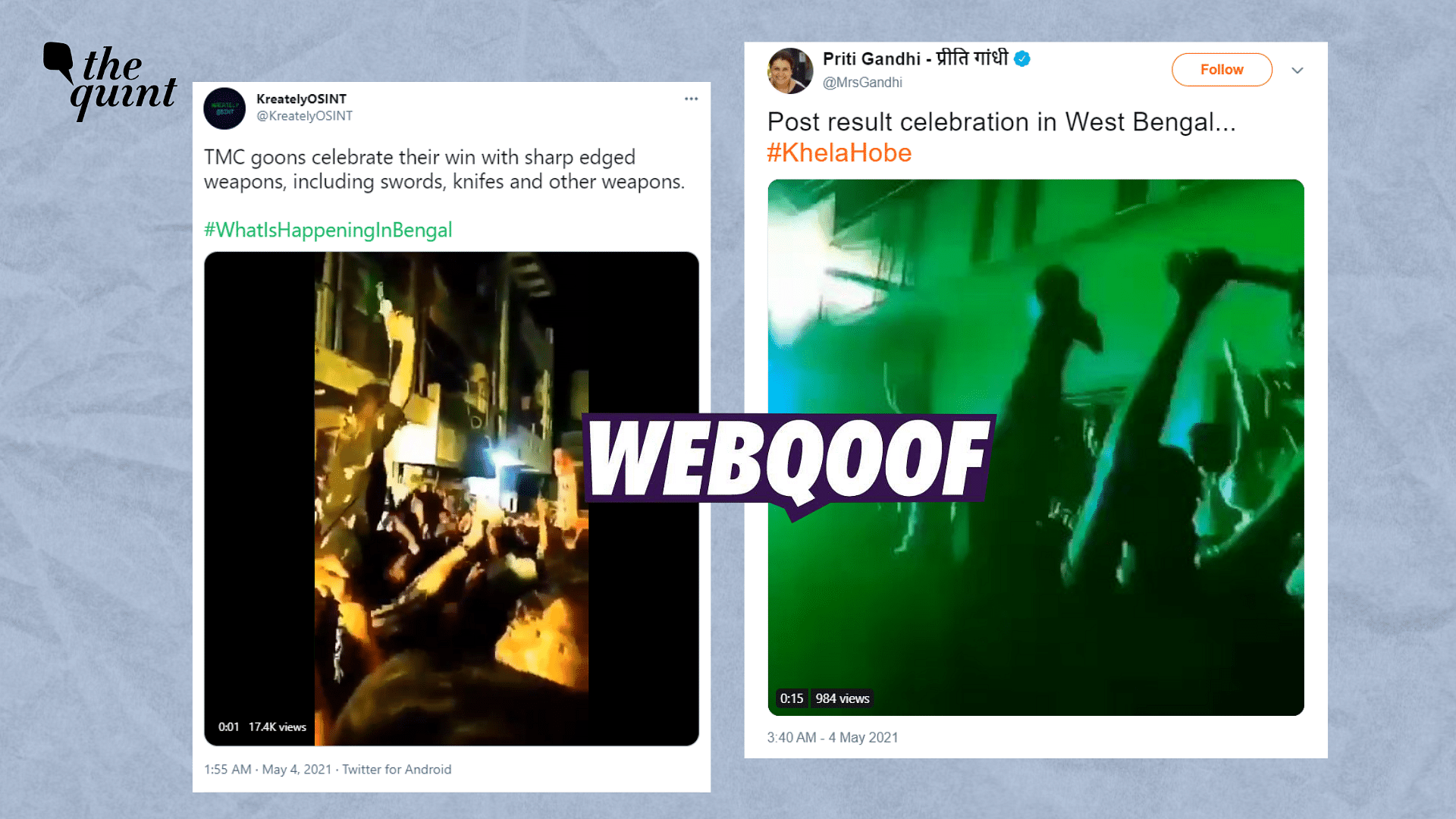 <div class="paragraphs"><p>Fact-Check of West Bengal Violence |&nbsp;We found that the video was altered and a different audio overlay was added to create a false narrative.</p></div>