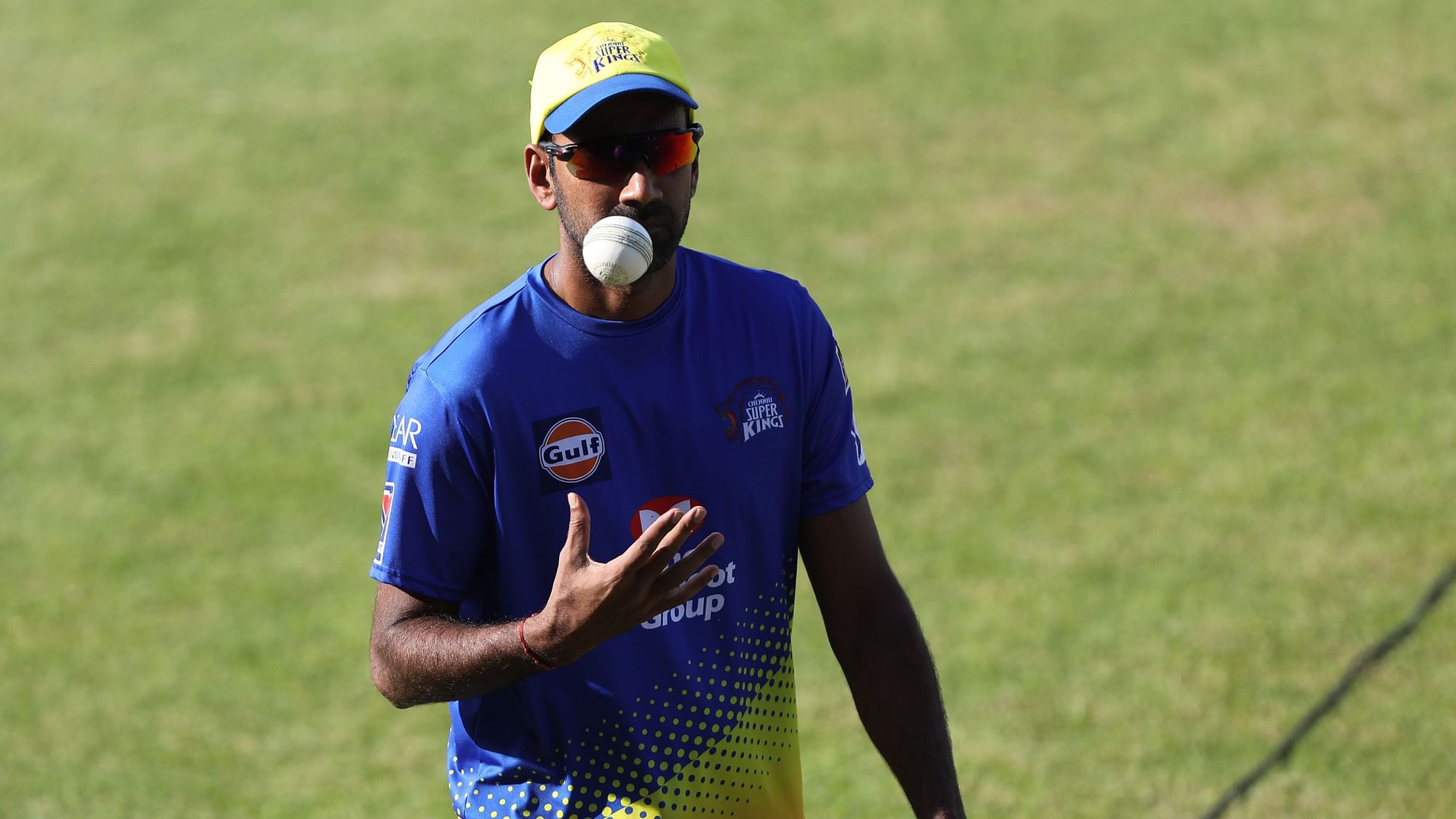 L Balaji during a training session with CSK.&nbsp;