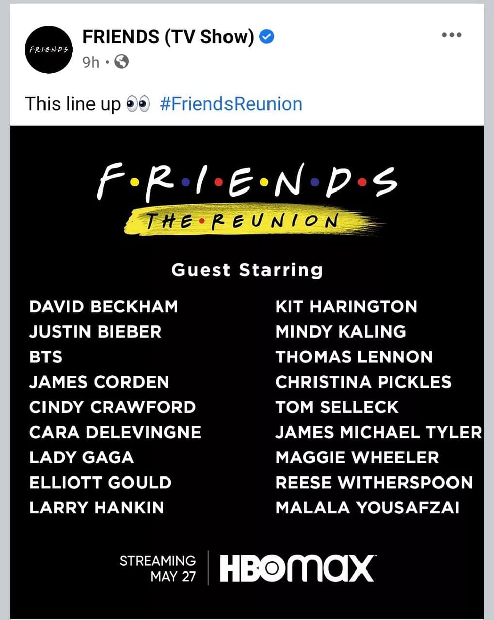 Friends Reunion' Special Gets Release Date; Watch Teaser