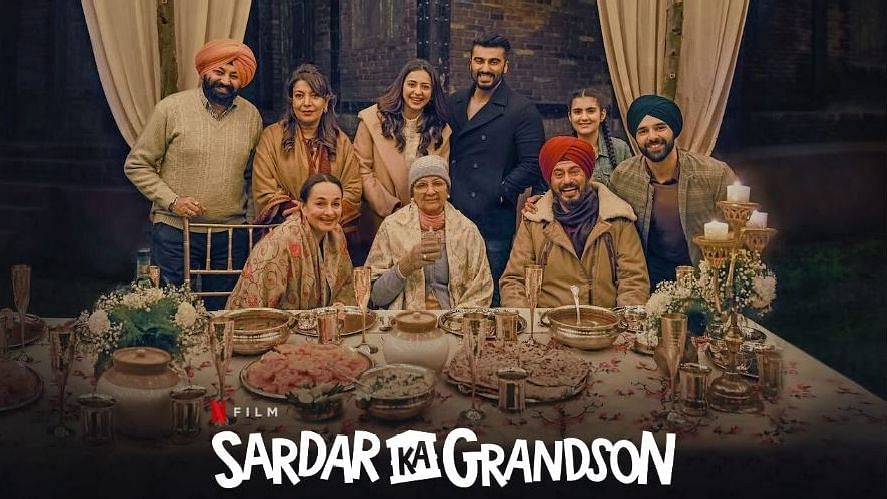 The cast of <i>Sardar Ka Grandson</i> including Neena Gupta and Arjun Kapoor