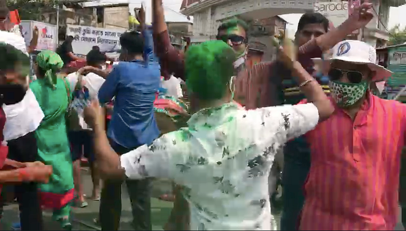 Celebrations in Kolkata. 