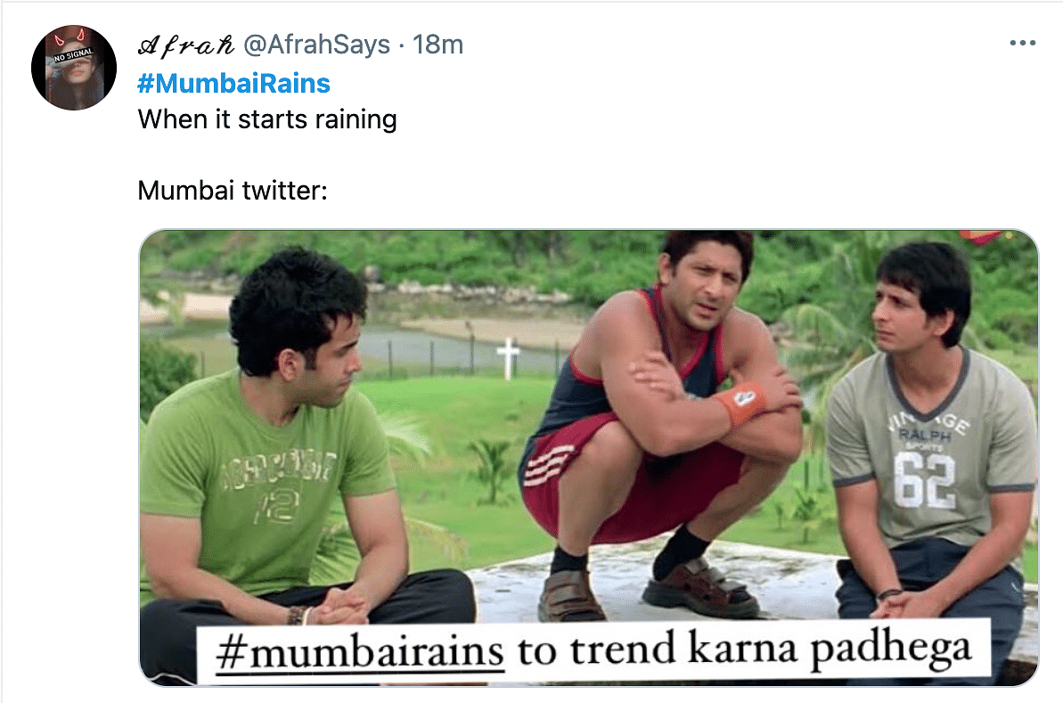 #MumbaiRains started trending on Twitter as the city saw its first rains of the season.