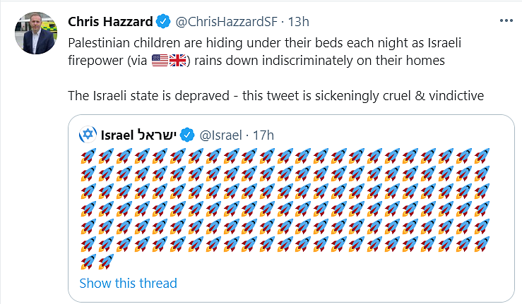 Deranged, Vile: Twitter on Israel's Post Following Gaza Air Strike