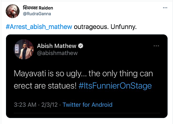 'Arrest Abish Mathew' Trends As Old Tweet On Mayawati Resurfaces