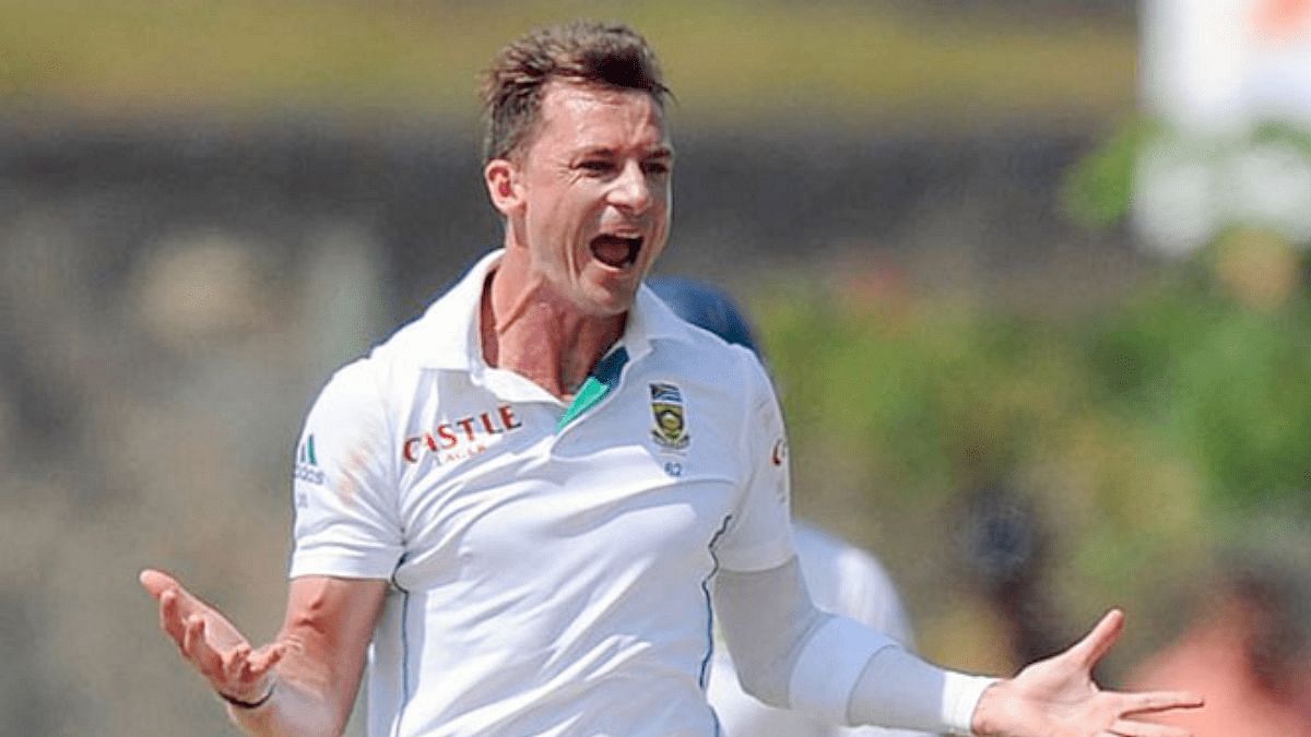 Dale Steyn of South Africa celebrates a wicket.&nbsp;
