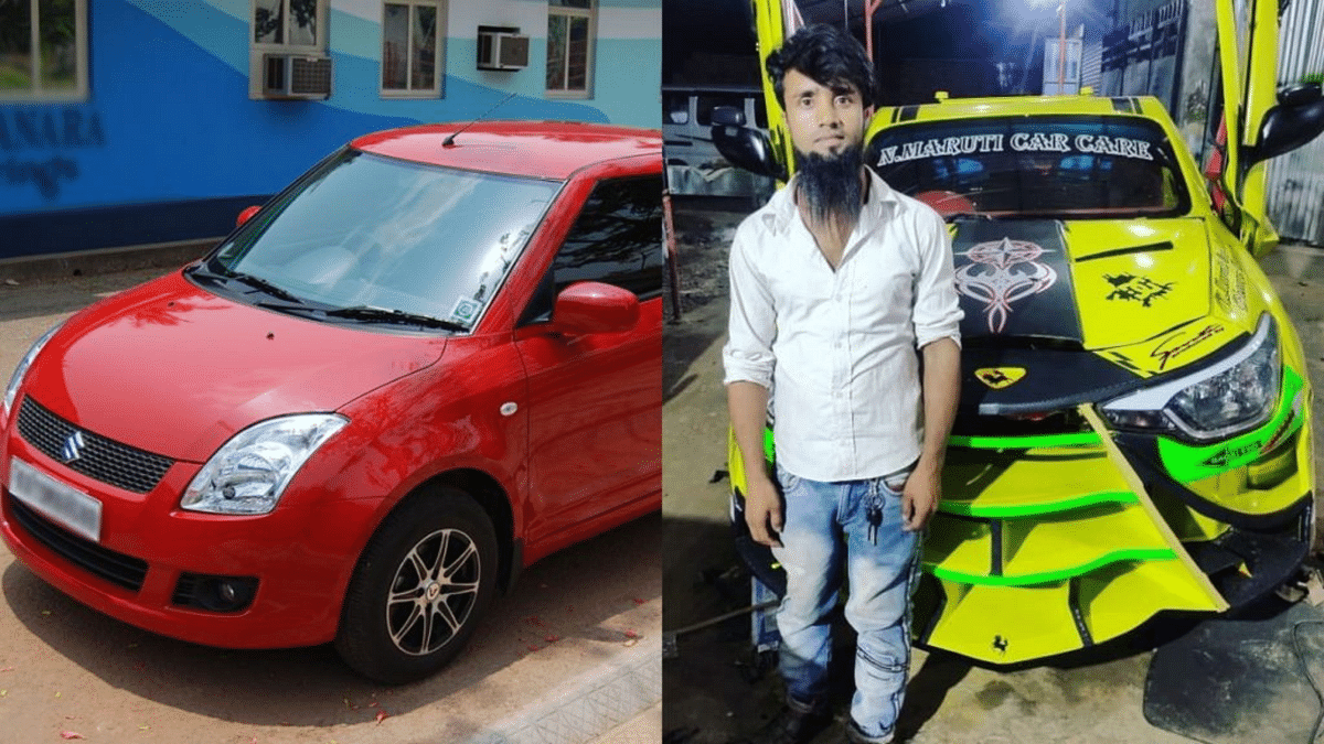 This Assam Mechanic Modified a Maruti Swift Into a Lamborghini
