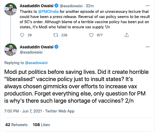 Centralised Vaccine Policy: BJP Ministers Hail PM; Oppn Credits SC