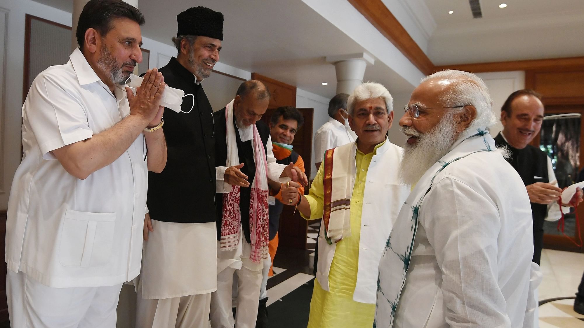 <div class="paragraphs"><p>The all-party meeting called by Prime Minister Narendra Modi with political leaders of Jammu and Kashmir concluded after more than three hours on Thursday, 24 June.</p></div>