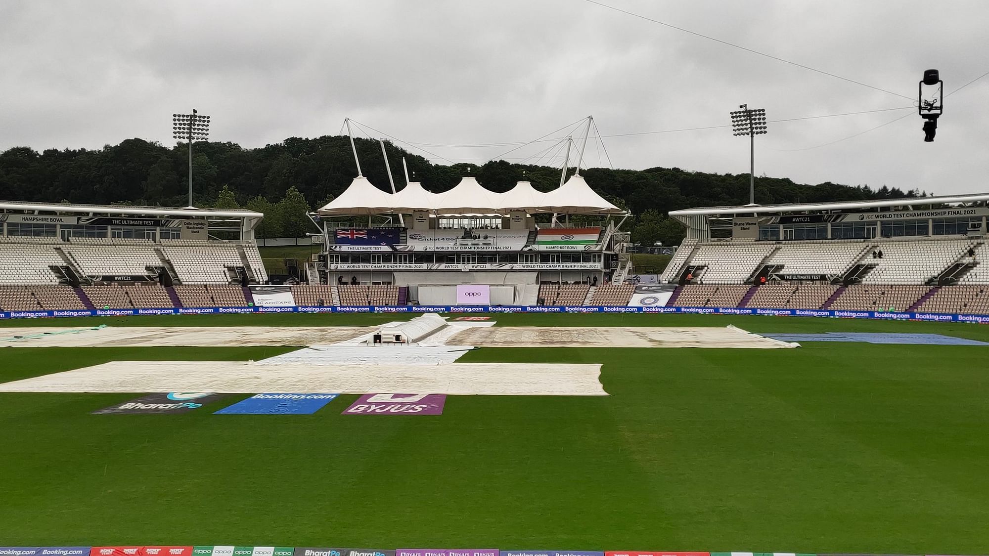 The weather forecast is looking ominous at Southampton ahead of Day 4.&nbsp;