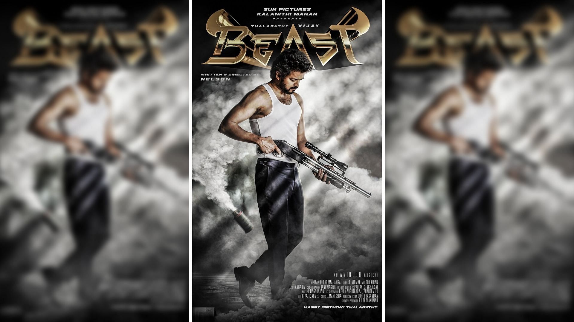 <div class="paragraphs"><p>The first-look poster of Vijay's Beast has been unveiled.&nbsp;</p></div>