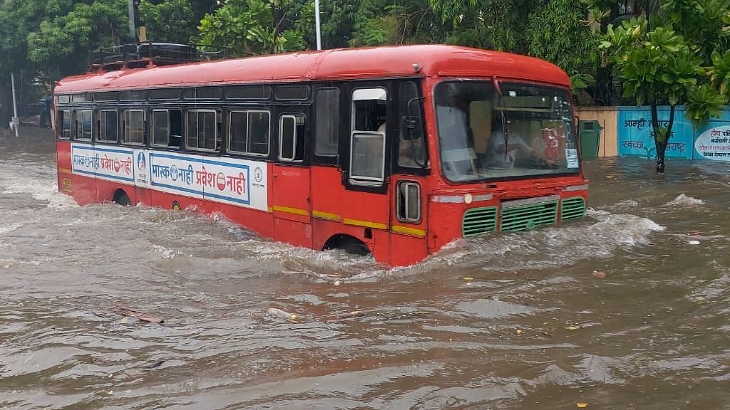 Waterlogging is being reported  from several parts of Mumbai, along with vehicular traffic and train service disruptions.