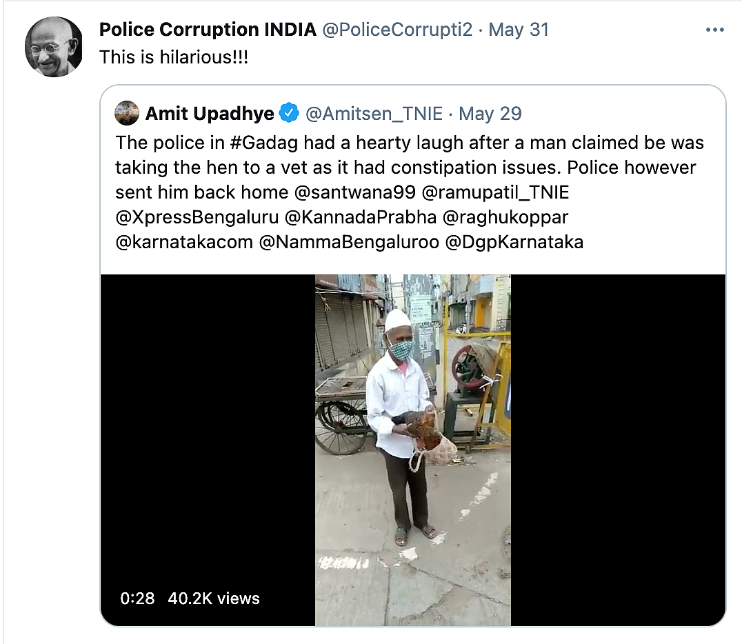 This Man's Excuse for Violating Lockdown Is His Constipated Hen!
