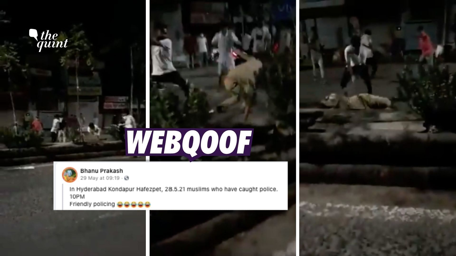 A video from Ahmedabad in Gujarat is being shared on social media with a claim that it shows ‘Muslims assaulting cops in Telangana’.&nbsp;