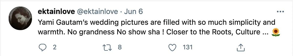 Yami Gautam's Wedding Was All Things Simple, Real & Twitter Agrees