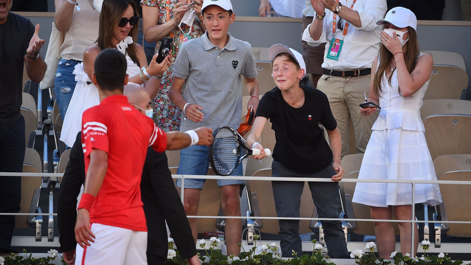 The young boy lifted Djokovic’s spirits when the chips were down.&nbsp;