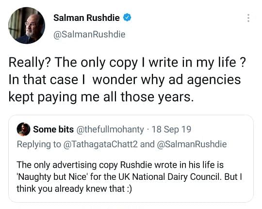 Salman Rushdie turns a year older today. 