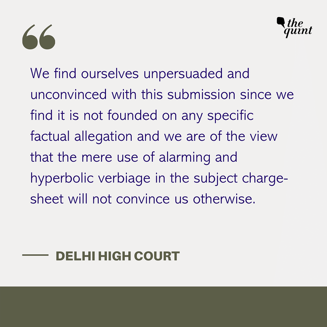 The Delhi High Court’s bail order is a breath of sanity in what has become a Kafka-esque criminal justice system.