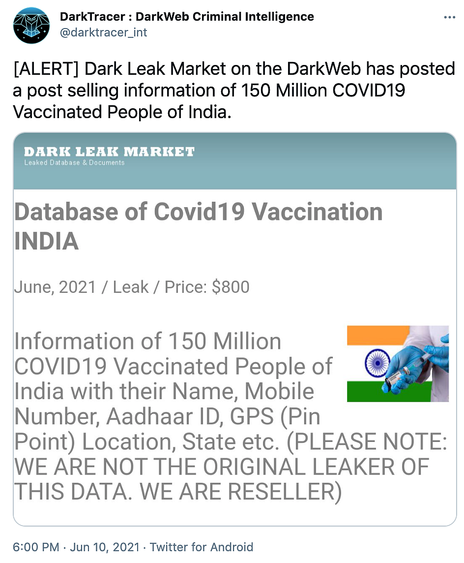 ‘Prima Facie Fake’: Centre Rubbishes Claims of CoWIN Hack