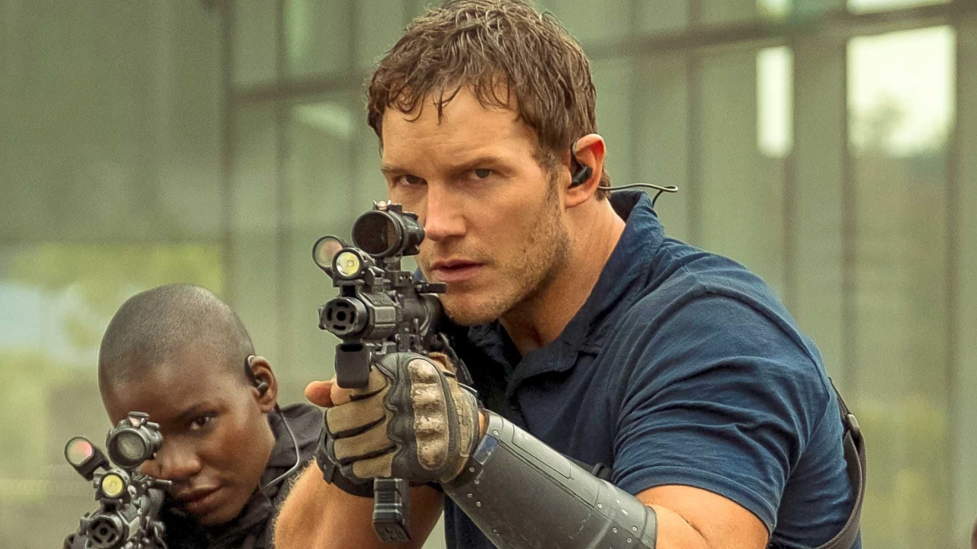 <div class="paragraphs"><p>Chris Pratt, as Dan Forester</p></div>