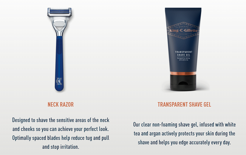 The King C. Gillette range is a must-have for all those who want to master their grooming game.