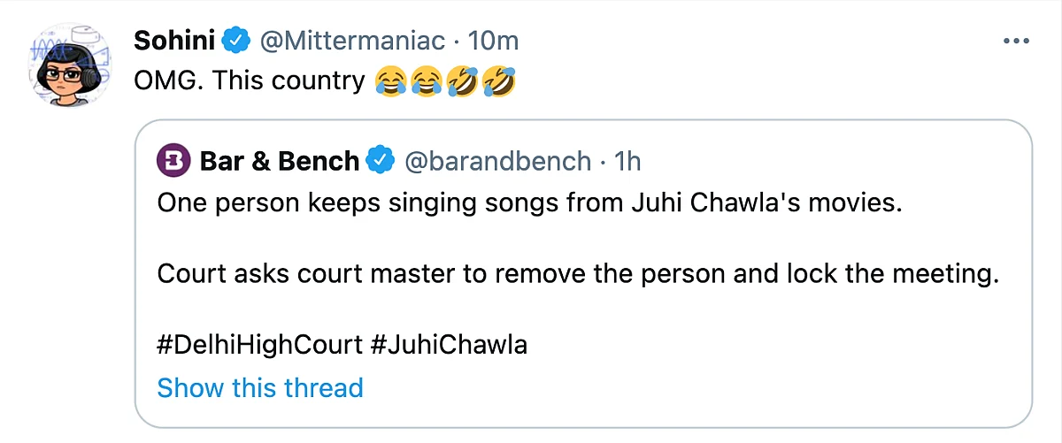 This Man Singing in Juhi Chawla's 5G Hearing Has Twitter in Splits