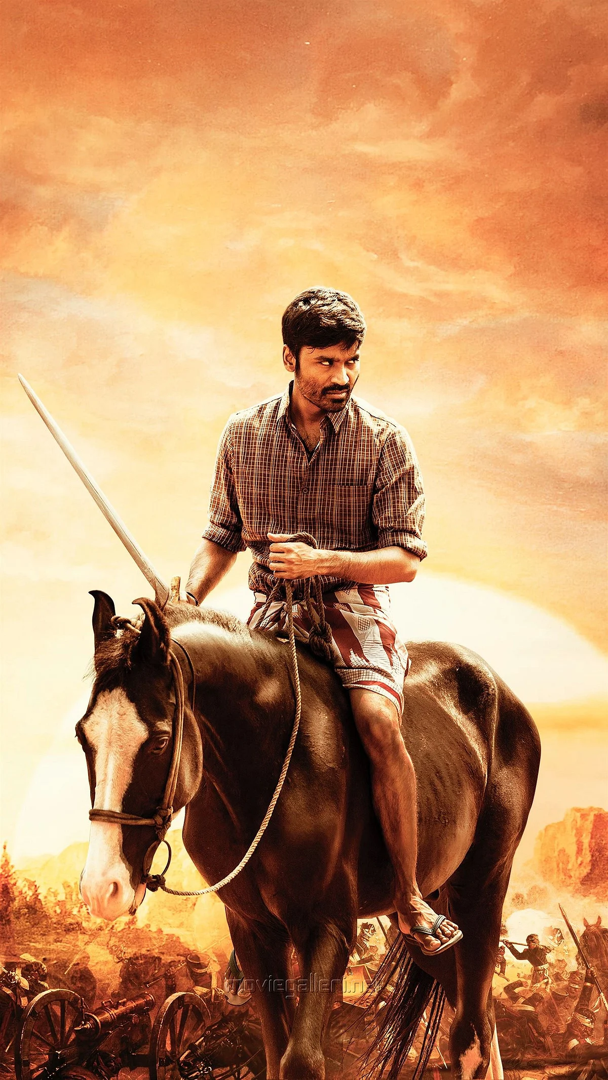 <div class="paragraphs"><p>Dhanush on the poster of <em>Karnan.</em></p></div>