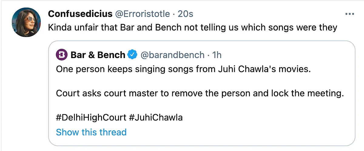 This Man Singing in Juhi Chawla's 5G Hearing Has Twitter in Splits