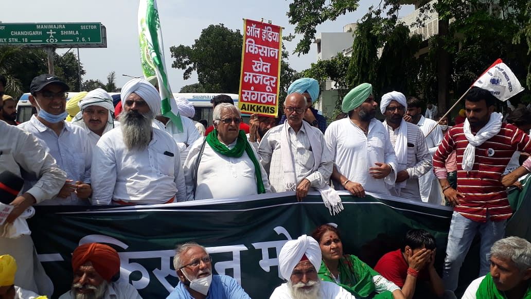Farmers march in Haryana