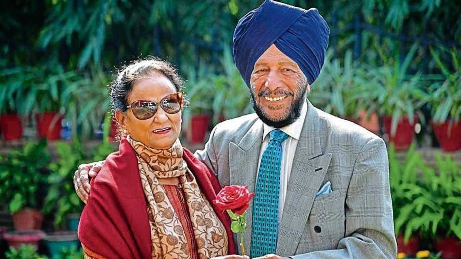 Milkha Singh with his wife Nirmal Kaur.