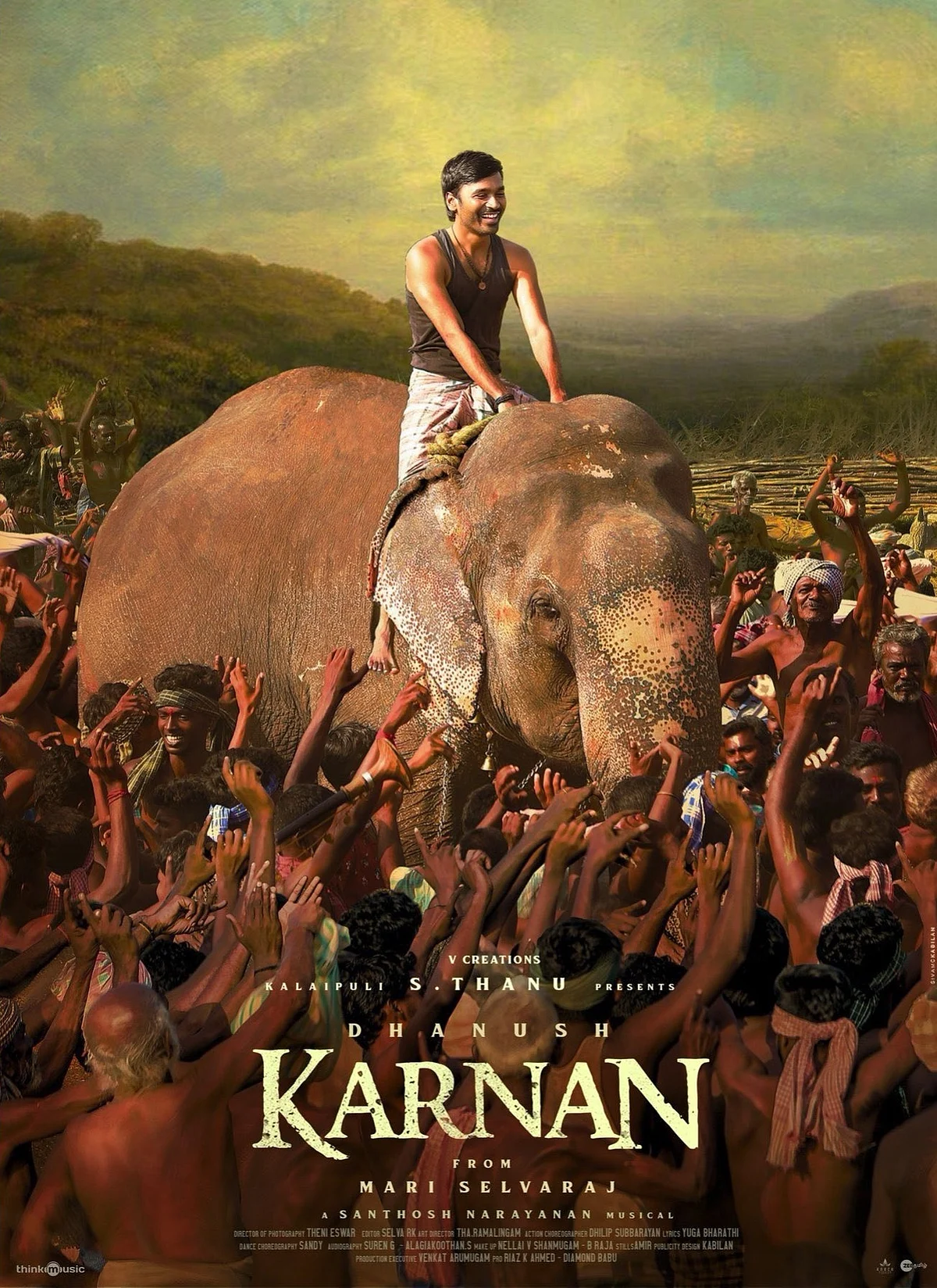 <div class="paragraphs"><p>Dhanush on the poster of <em>Karnan.</em></p></div>