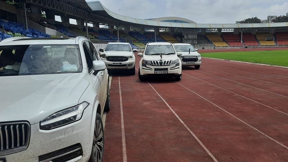 Row ensues after Pawar, MVA leaders park vehicles on stadium track