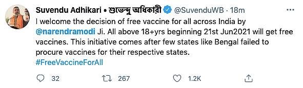 Centralised Vaccine Policy: BJP Ministers Hail PM; Oppn Credits SC
