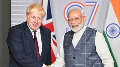 Boris Johnson and PM Modi. Image for representational purposes.