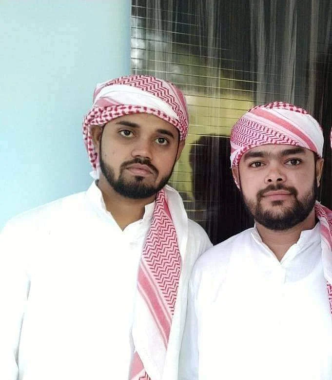 Asif (on the left) with his elder brother, Shahnawaz on the right.