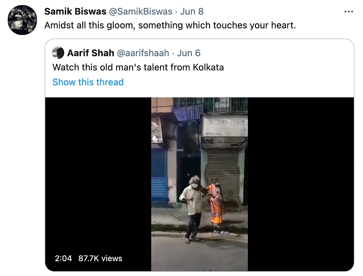 Twitter Is Moved by This Old Man Playing the Violin in Kolkata