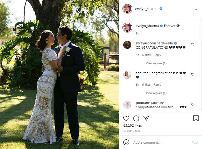 The couple got married in Brisbane on 15 May. 